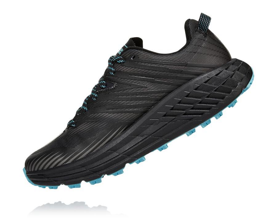 Hoka One One トレイルシューズ レディース 黒 - スピードゴート4 ゴアテックス - ZM3781462